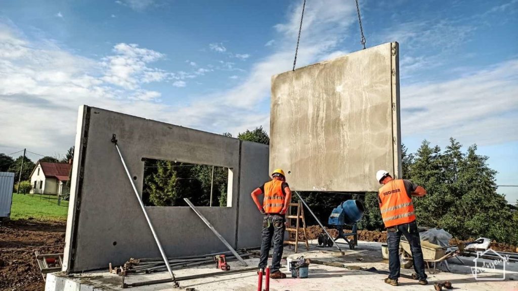 szybki montaż ścian domu