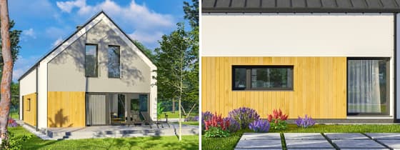 domy z poddaszem mieszkalnym Abakon 2020 - elewacje