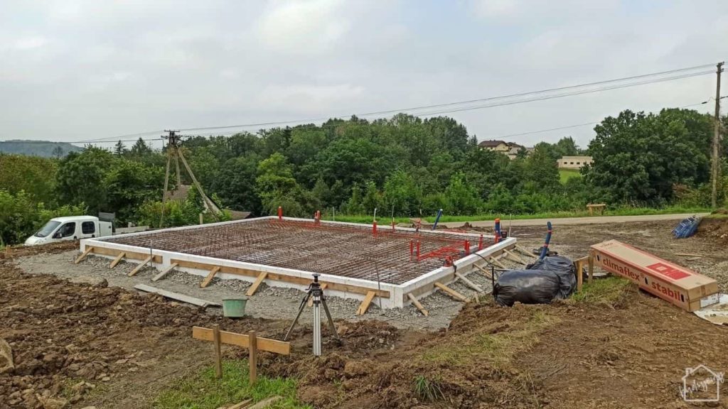 płyta fundamentowa - przed zalaniem betonu